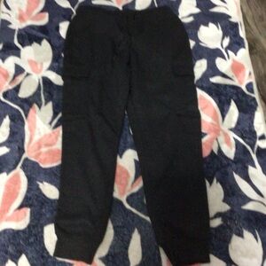 Black Cargo Jogger Pants